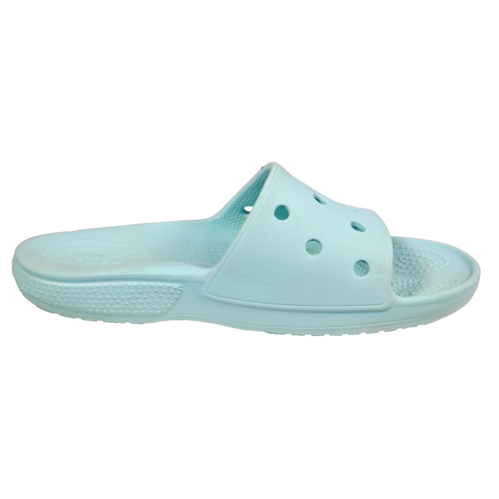 CROCS Classic Slides Unisex, Women's 9 Men's 7 Aqua Blue/Turquoise - Picture 6 of 9